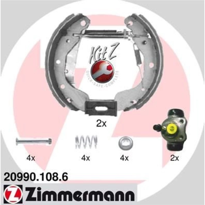 ZIMMERMANN Bremsbacken 20990.108.6 ZIMMERMANN Bremsbacken 20990.108.6