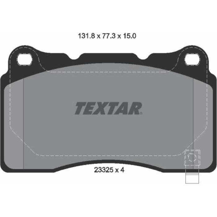 2332501 Textar Bremsbelagsatz 2332501 2332501 Textar Bremsbelagsatz 2332501