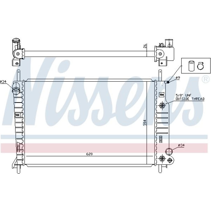 Nissens Wasserkühler PKW 62050