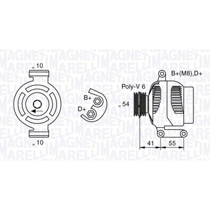 Magneti Marelli Lichtmaschine 063377028010 Magneti Marelli Lichtmaschine 063377028010