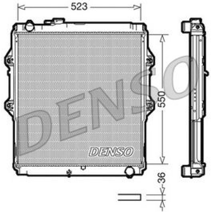 Denso Motorkühler DRM50037 Denso Motorkühler DRM50037