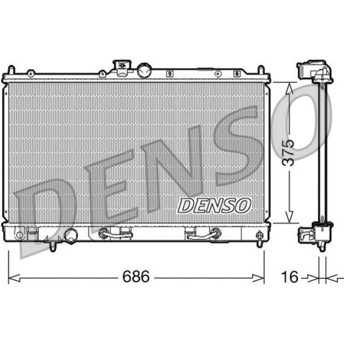 Denso Motorkühler DRM45024 Denso Motorkühler DRM45024