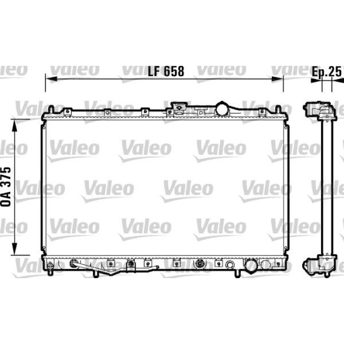 Valeo Motorkühler 734132 Valeo Motorkühler 734132