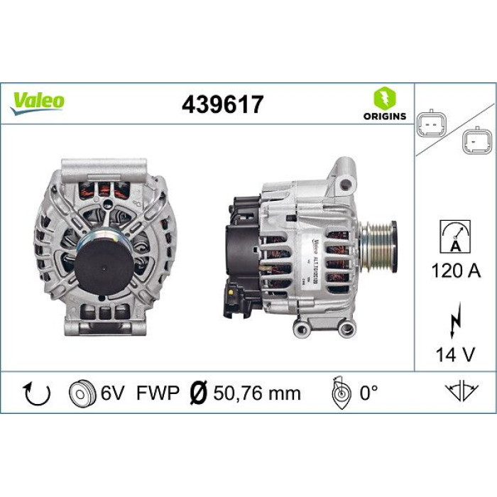 Valeo Lichtmaschine 439617 Valeo Lichtmaschine 439617