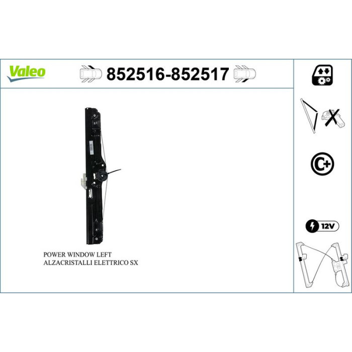 Valeo Fensterheber 852516 Valeo Fensterheber 852516