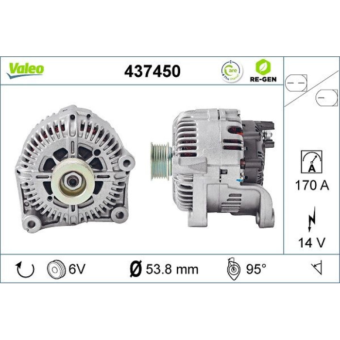 Valeo Lichtmaschine 437450 Valeo Lichtmaschine 437450