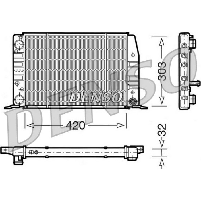 Denso Motorkühler DRM02012 Denso Motorkühler DRM02012