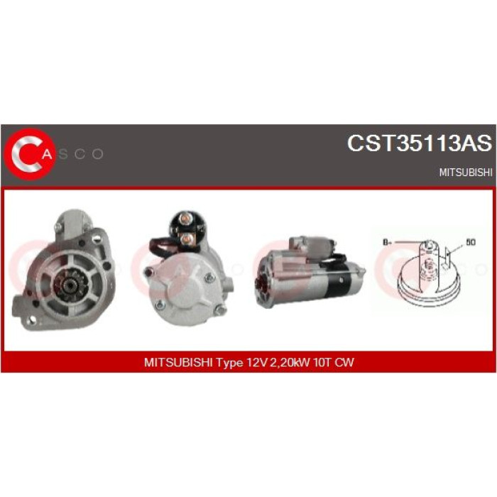 CASCO Anlasser CST35113AS CASCO Anlasser CST35113AS
