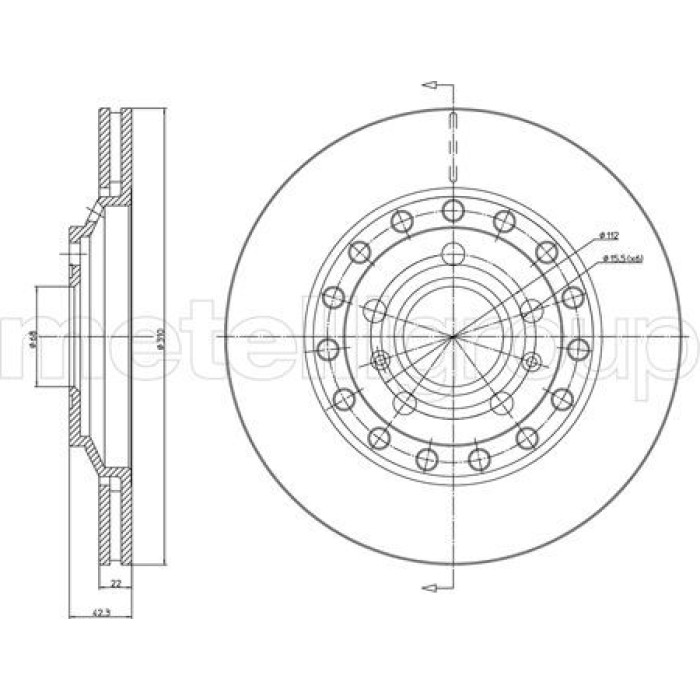 Cifam Bremsscheibe 800-1121C