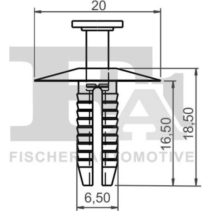 FA1 Befestigungsclip Zier-/Schutzleiste 10-20006.10 FA1 Befestigungsclip Zier-/Schutzleiste 10-20006.10