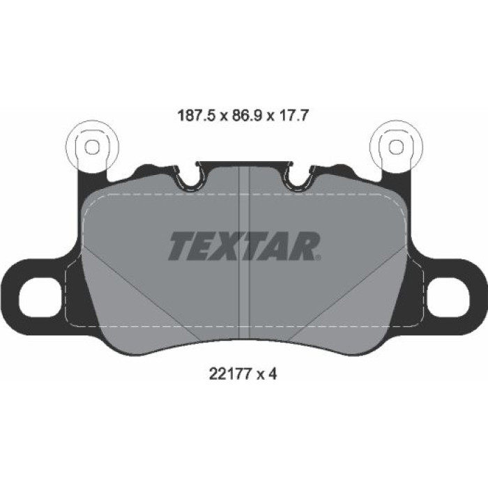 Textar Bremsbelagsatz 2217701 Textar Bremsbelagsatz 2217701