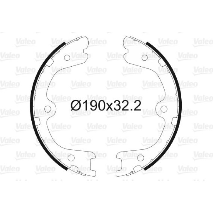 Valeo Bremsbacken 564134 Valeo Bremsbacken 564134