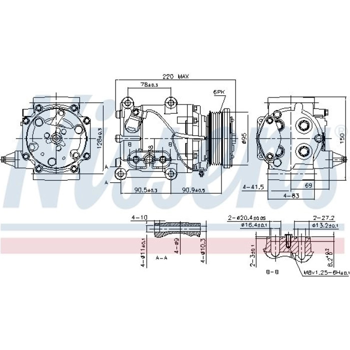 Nissens Klimakompressor PKW 89365