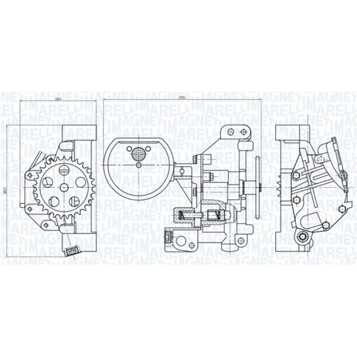 Magneti Marelli Ölpumpe 351516000115 Magneti Marelli Ölpumpe 351516000115