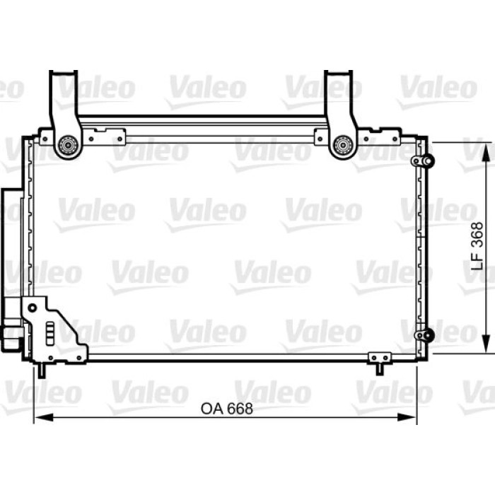 Valeo Klimakondensator 814267 Valeo Klimakondensator 814267