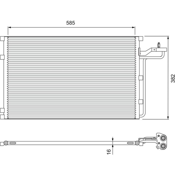 Valeo Klimakondensator 814416 Valeo Klimakondensator 814416