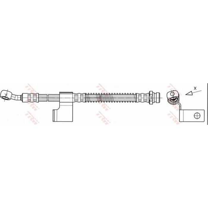 TRW Bremsschlauch Vorderachse rechts PHD530