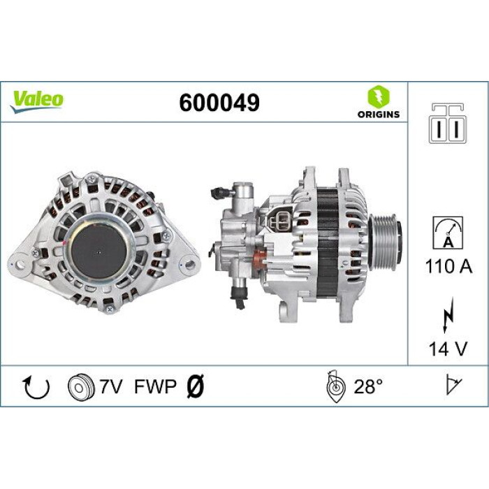 Valeo Lichtmaschine 600049 Valeo Lichtmaschine 600049
