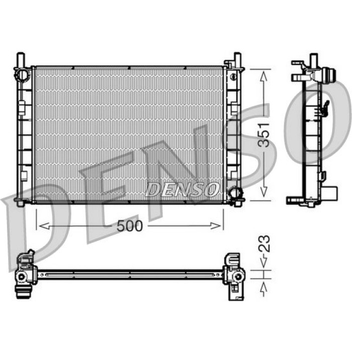 Denso Motorkühler DRM10045 Denso Motorkühler DRM10045