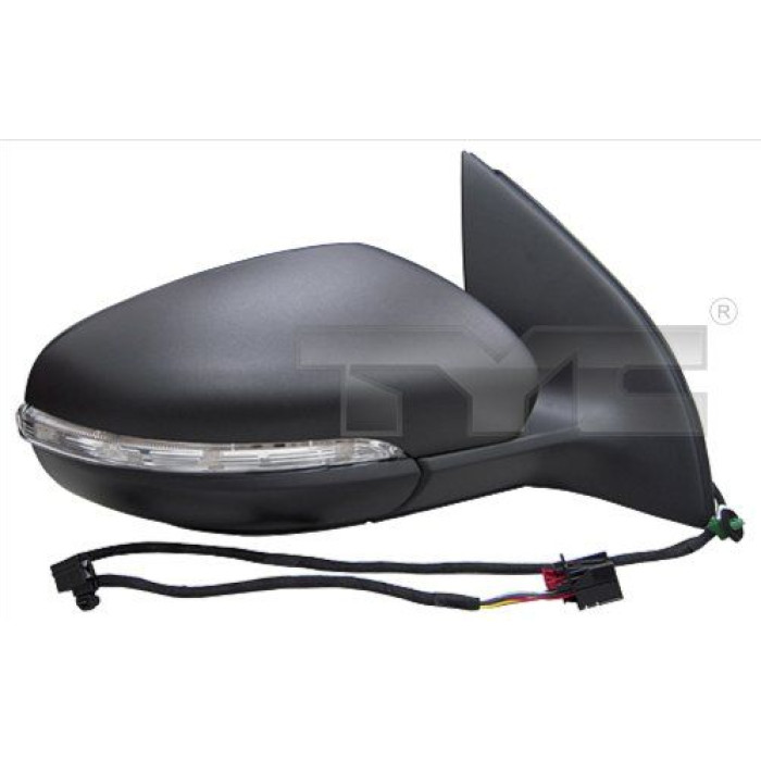 TYC Außenspiegel rechts elektrisch verstellbar, konvex, beheizbar, mit Blinker 337-0171 OE Nummer 5K0857508N9B9 - l