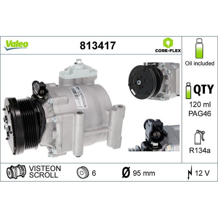 Valeo Kompressor 813417 Valeo Kompressor 813417