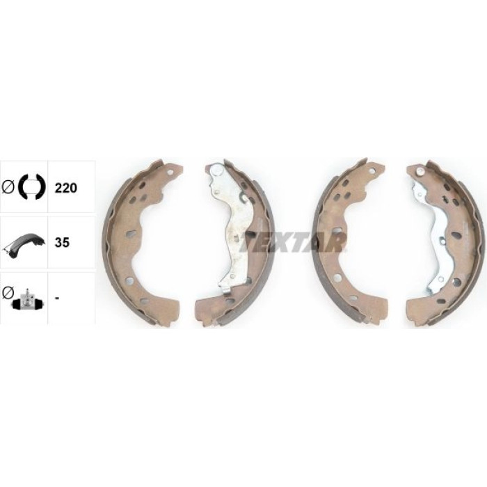 Textar Bremsbackensatz 91067500 Textar Bremsbackensatz 91067500