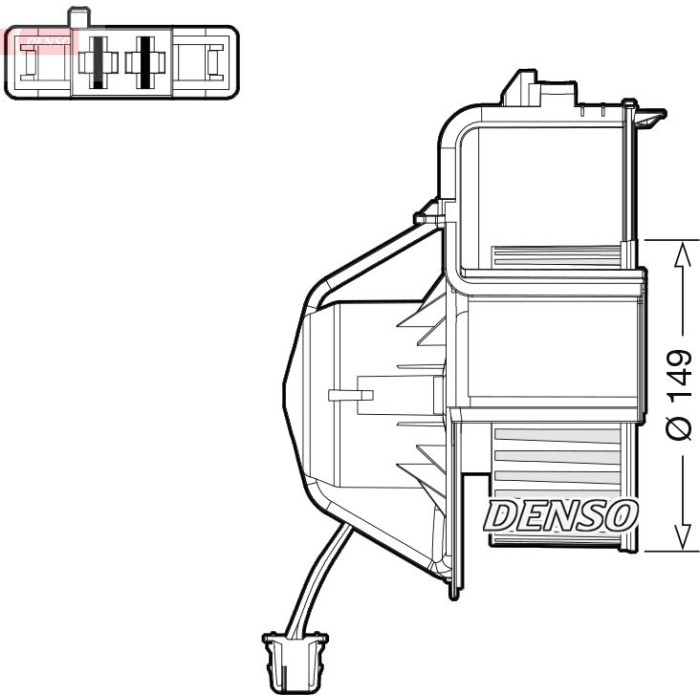 Denso Innenraumgebläse DEA05007 Denso Innenraumgebläse DEA05007