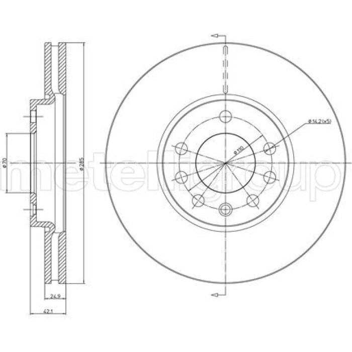 Cifam Bremsscheibe 800-608C