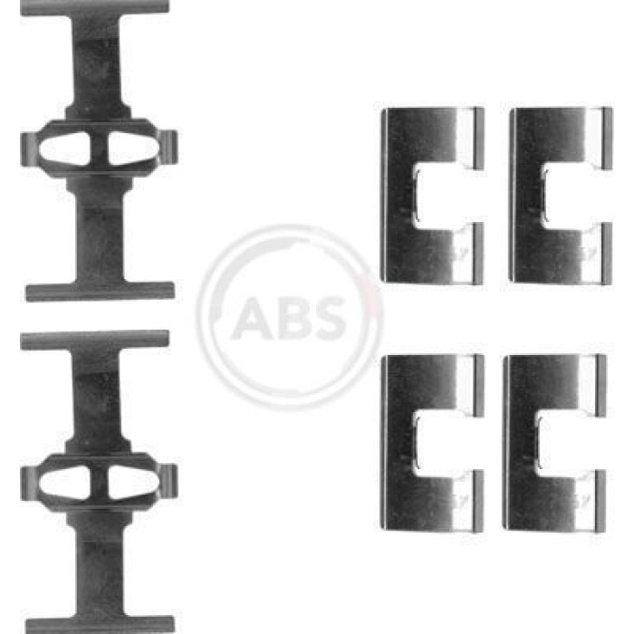 A.B.S. Zubehörsatz Scheibenbremsbeläge 1203Q