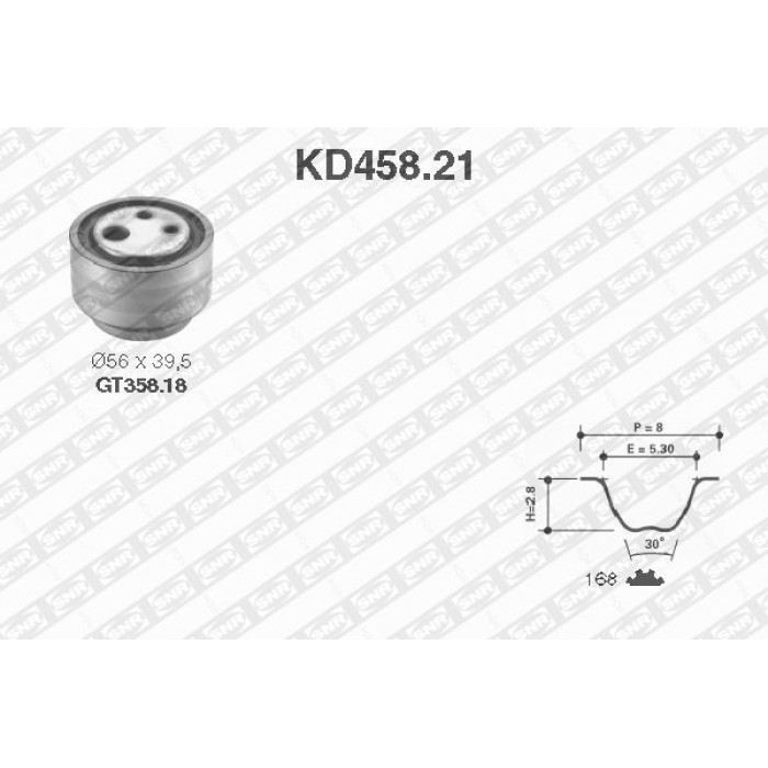 SNR Zahnriemensatz KD458.21
