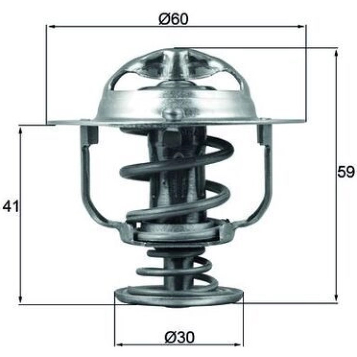 Thermostateinsatz mit Dichtung TX 177 82D Thermostateinsatz mit Dichtung TX 177 82D