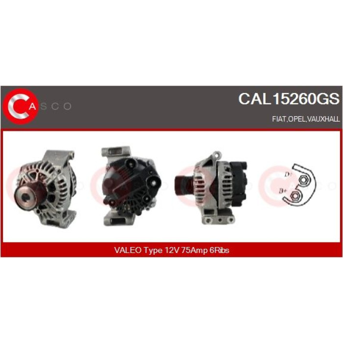 CASCO Generator CAL15260GS CASCO Generator CAL15260GS
