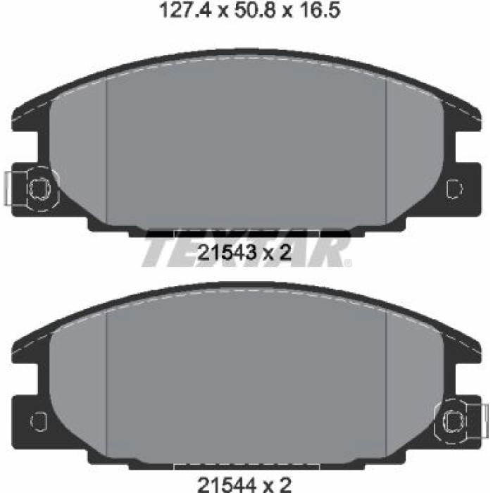 Textar Bremsbelagsatz 2154302 Textar Bremsbelagsatz 2154302