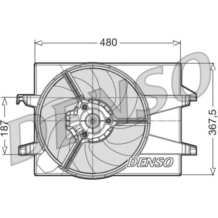 Denso Kühlerlüfter DER10002 Denso Kühlerlüfter DER10002