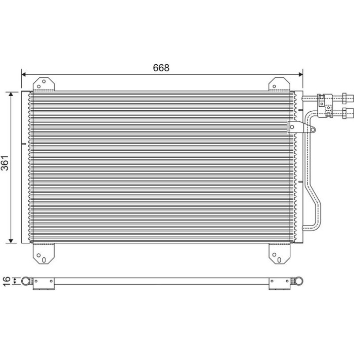 Valeo Klimakondensator 816891