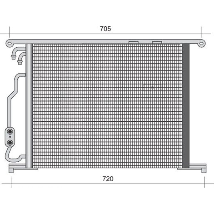 Magneti Marelli Klimakondensator 350203487000 Magneti Marelli Klimakondensator 350203487000
