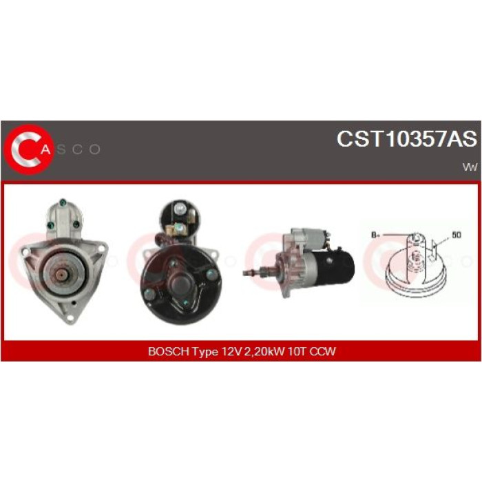 CASCO Anlasser CST10357AS CASCO Anlasser CST10357AS