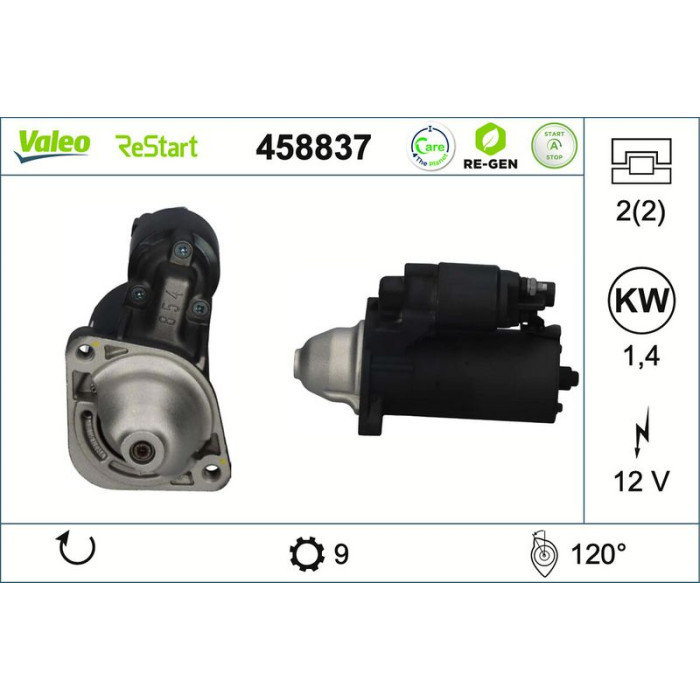 Valeo Anlasser 458837