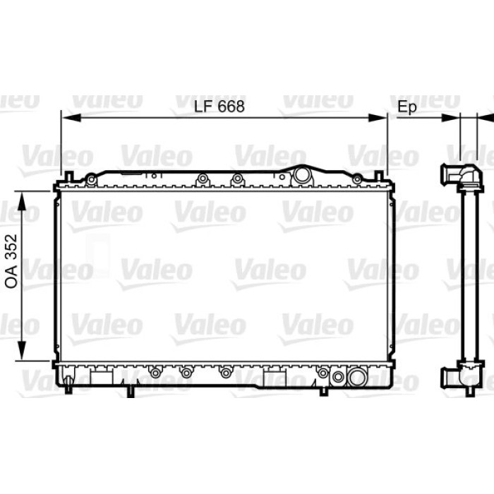 Valeo Motorkühler 731639 Valeo Motorkühler 731639