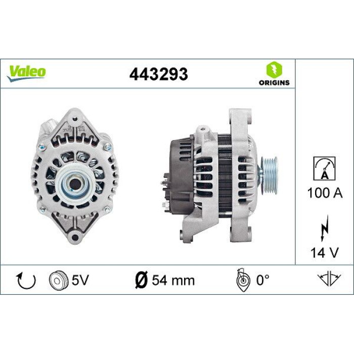 Valeo Lichtmaschine 443293 Valeo Lichtmaschine 443293