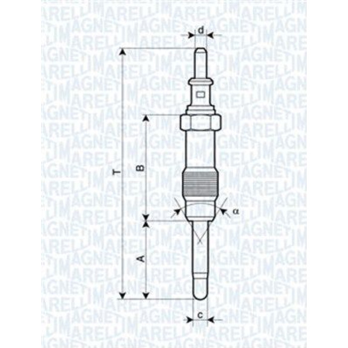 Magneti Marelli Glühkerze 062900046304 Magneti Marelli Glühkerze 062900046304