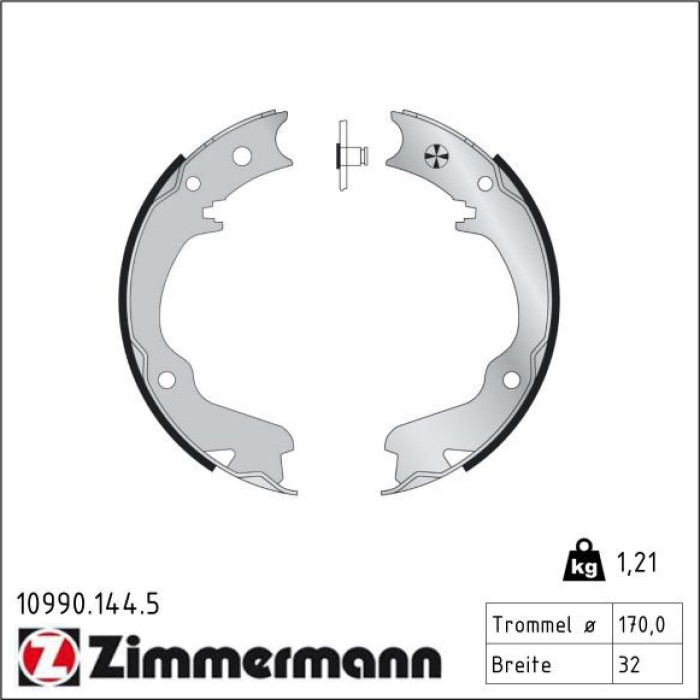 10990.144.5 ZIMMERMANN Bremsbacken 10990.144.5 10990.144.5 ZIMMERMANN Bremsbacken 10990.144.5
