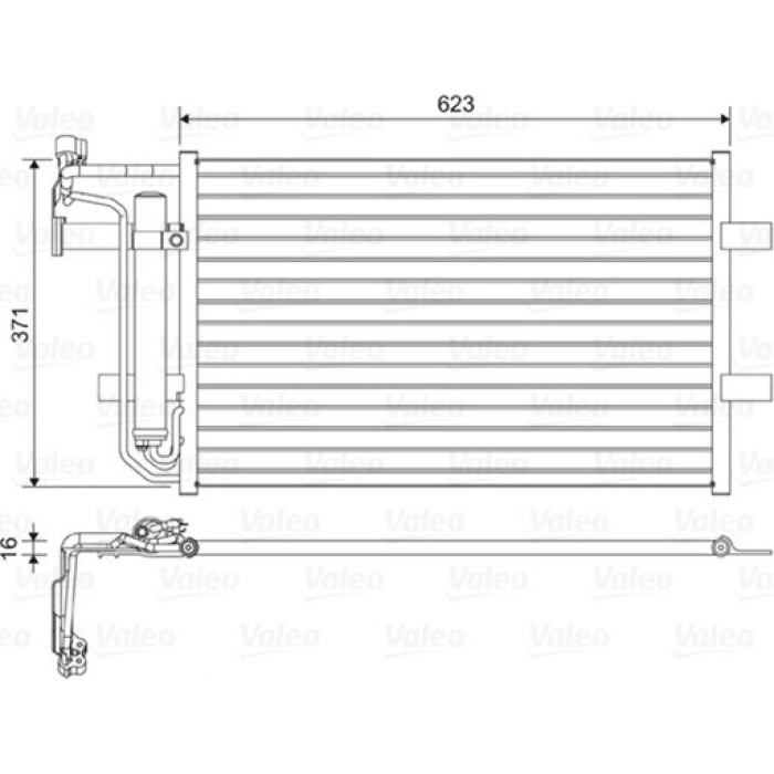 Valeo Klimakondensator 814455 Valeo Klimakondensator 814455