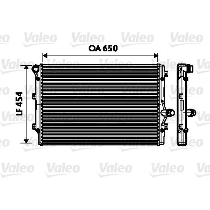Valeo Motorkühler 734333 Valeo Motorkühler 734333