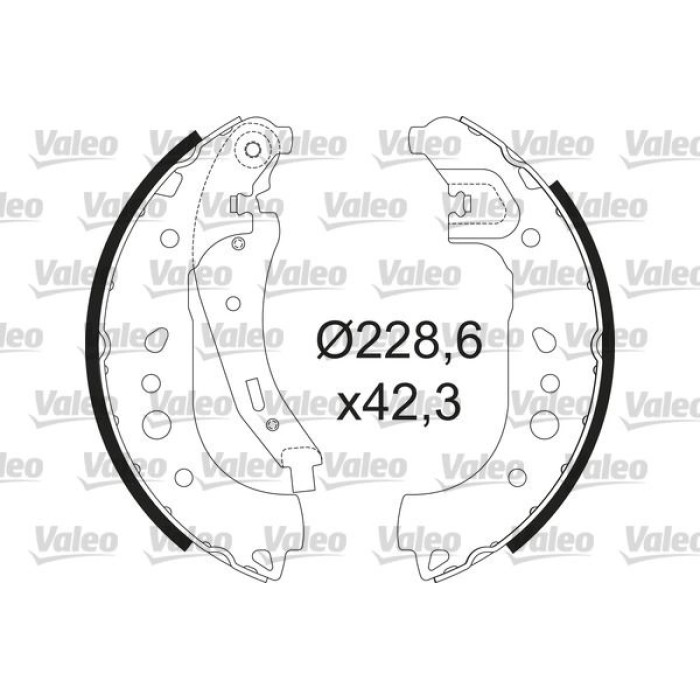 Valeo Bremsbacken 564208 Valeo Bremsbacken 564208