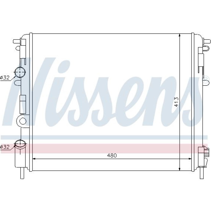 Nissens Wasserkühler PKW 63809