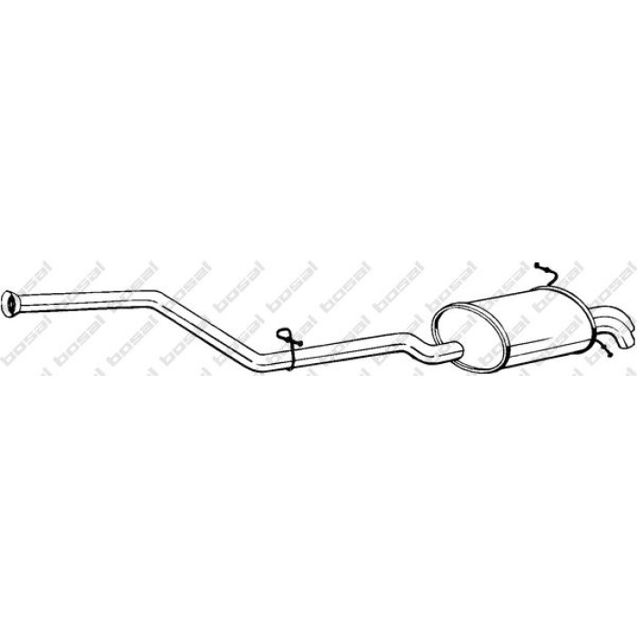 Bosal Schalldämpfer 286-105 Bosal Schalldämpfer 286-105