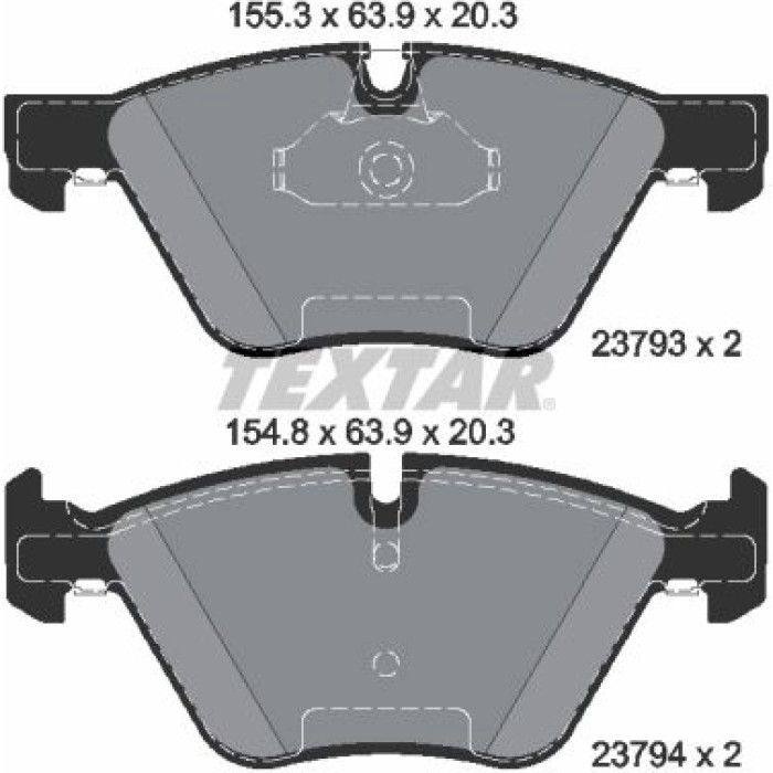 Textar Bremsbelagsatz 2379301 Textar Bremsbelagsatz 2379301