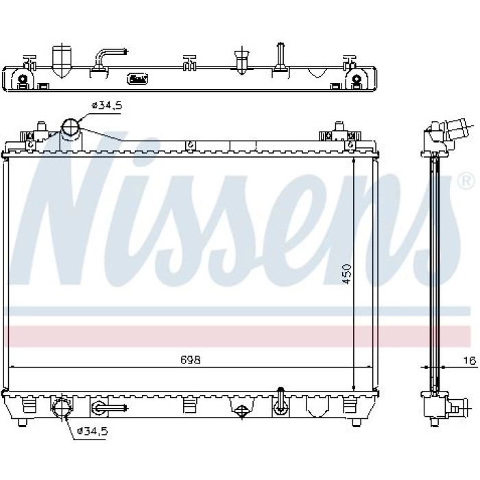 Nissens Wasserkühler PKW 64199 Nissens Wasserkühler PKW 64199