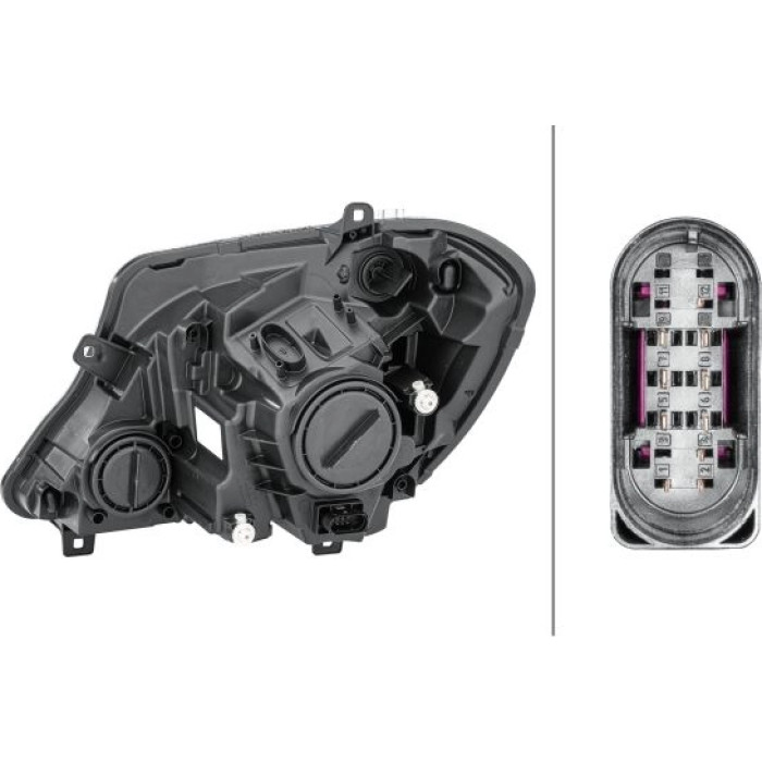 1ED 011 030-121 Scheinwerfer R H7/H7 +MOT TGFL CHR/GR HELL PQ 1ED 011 030-121 Scheinwerfer R H7/H7 +MOT TGFL CHR/GR HELL PQ